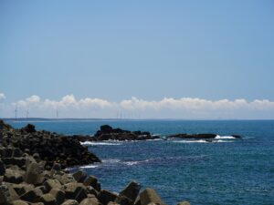 秋田県八峰町 能代市沖